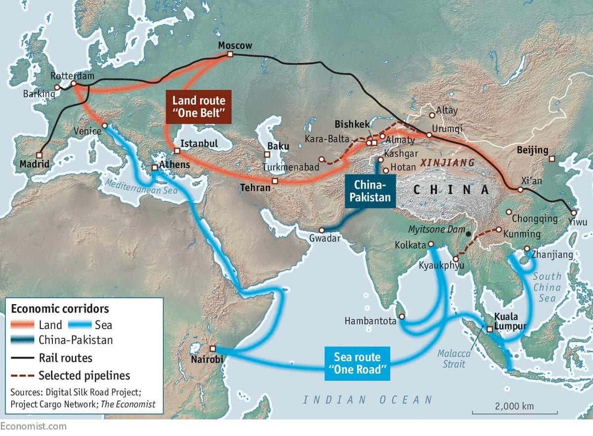 Κίνα silk road έργο χάρτης