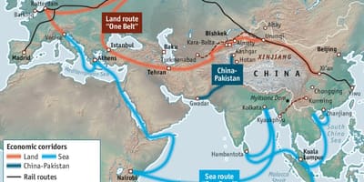 Κίνα silk road έργο χάρτης