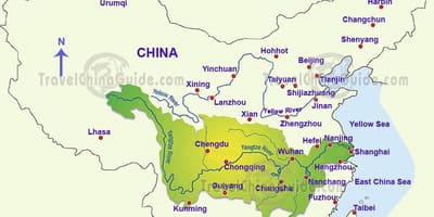 Κίνα χάρτη yangtze