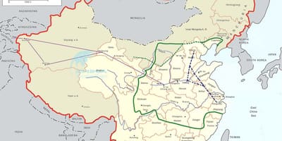 Χάρτης της Κίνας grand canal
