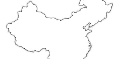 Περίγραμμα χάρτη της Κίνας