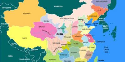 Κίνα χάρτη με τις επαρχίες
